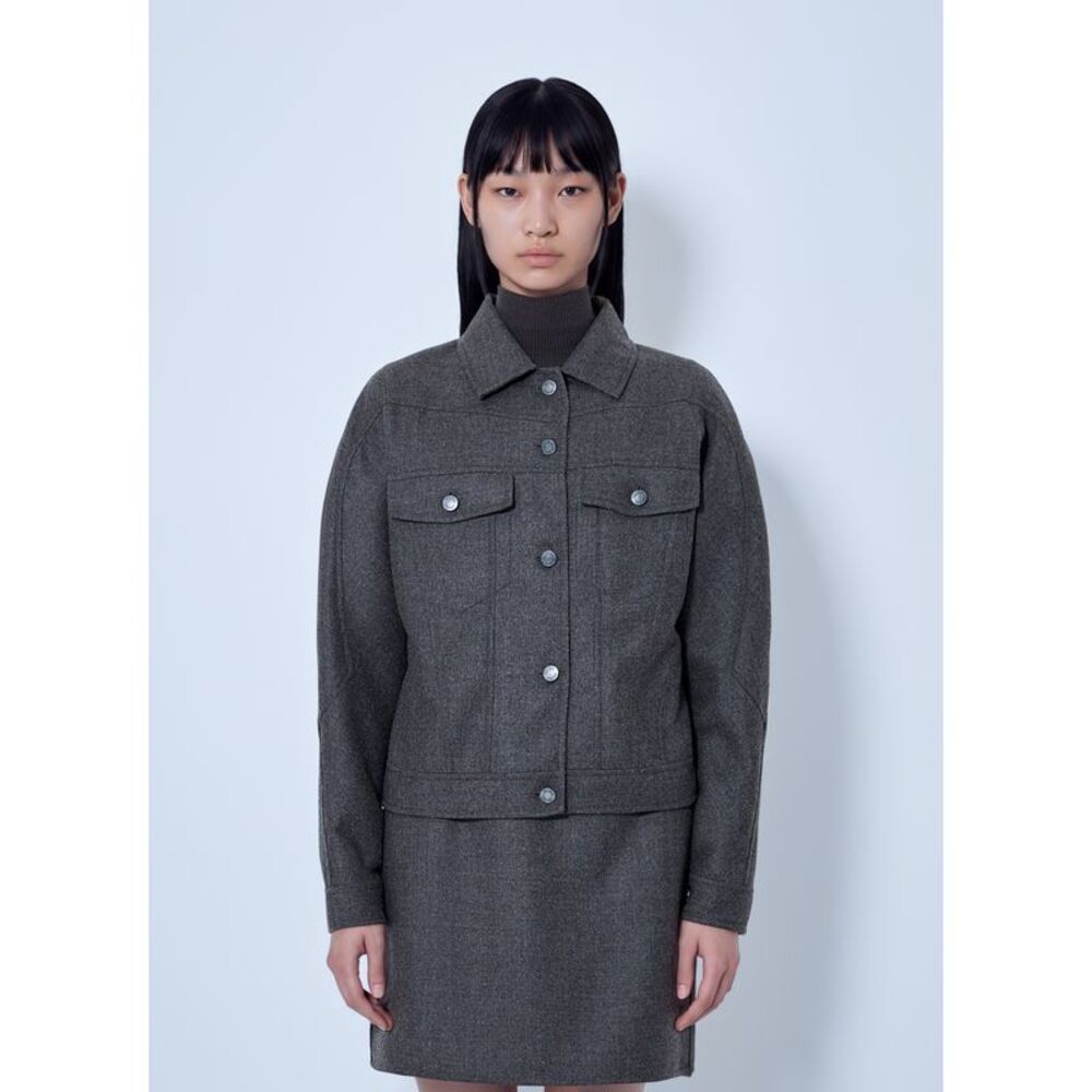 Max Mara Women Wool Twill Jacket